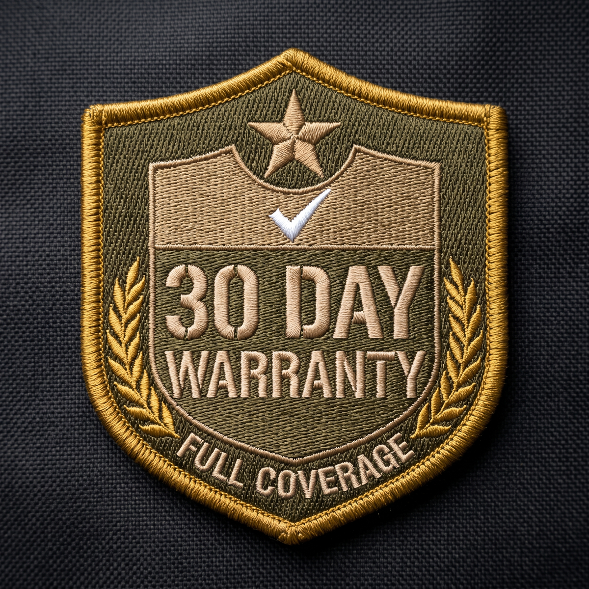 30 day warranty shield patch